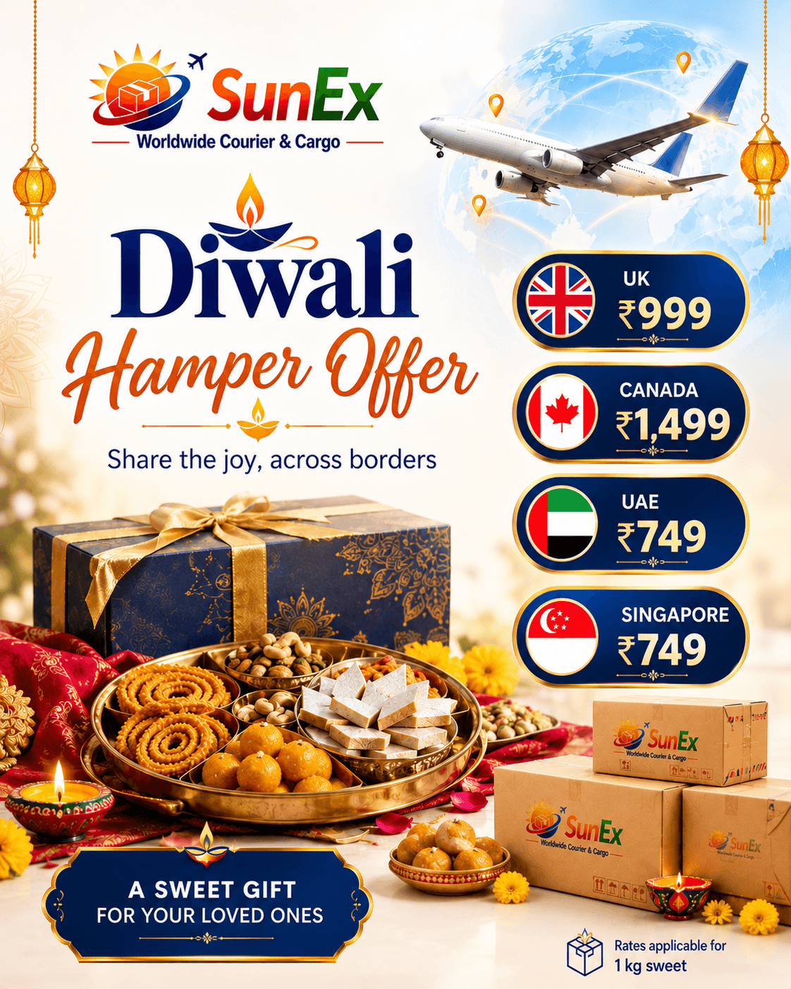 Courier services diwali offer 4 Courier to USA from Mumbai